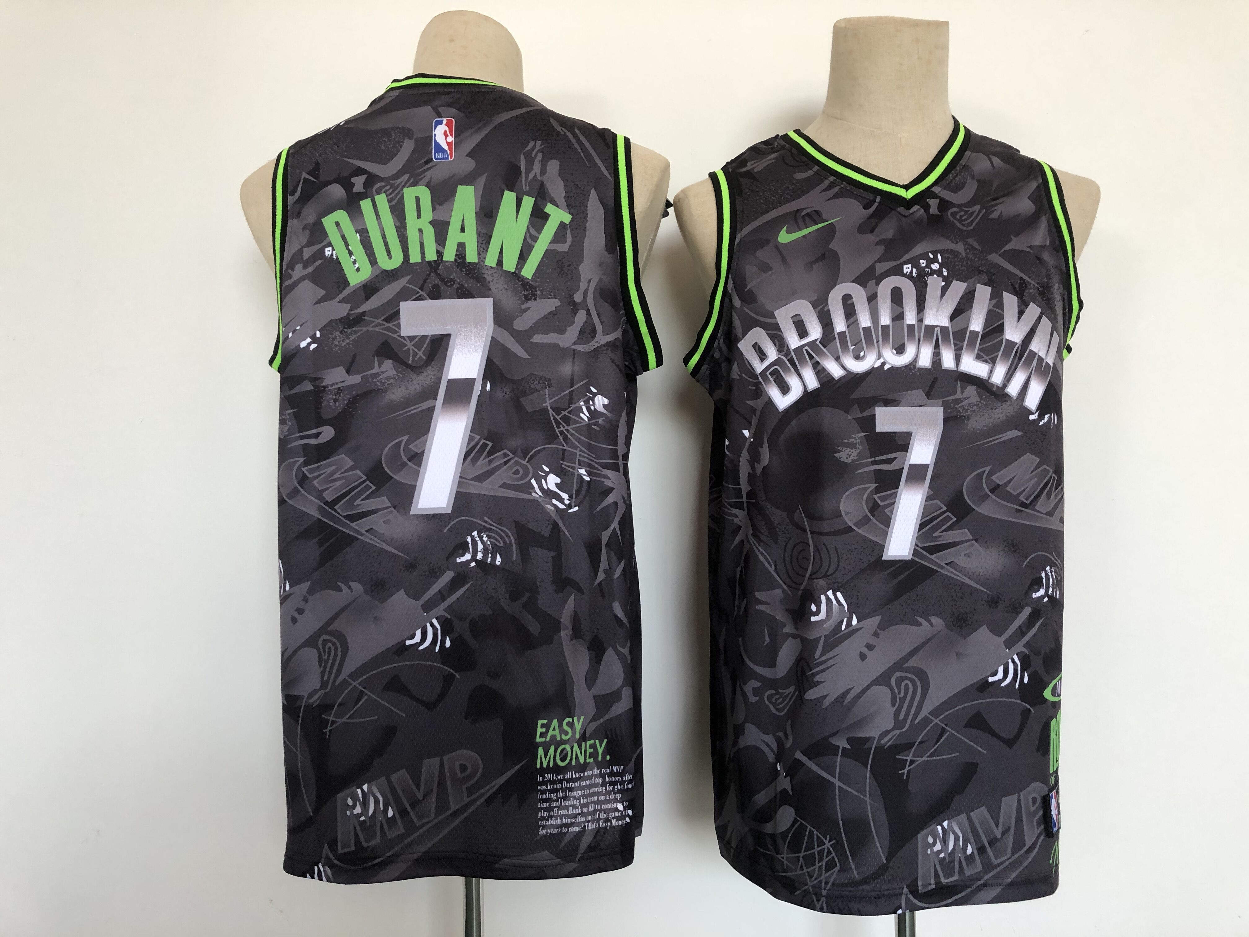 Men Brooklyn Nets #7 Durant Black MVP version Nike 2021 NBA Jerseys->los angeles lakers->NBA Jersey